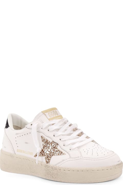 Fashion for Women Golden Goose Ballstar 2 Low-top Leather Sneakers With Used Effect
