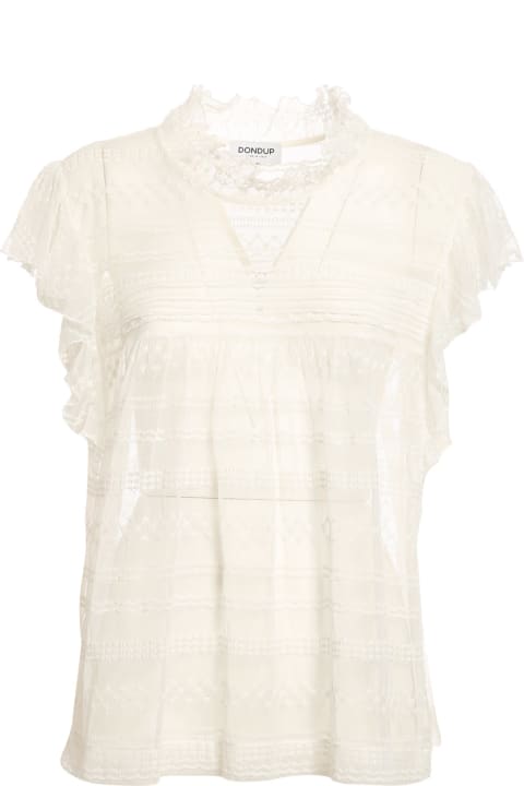 Top In Tulle Bianco S919jf0311dxxxdd000