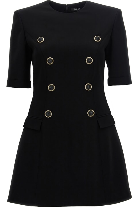 Coats & Jackets for Women Balmain Jewel Button Dress