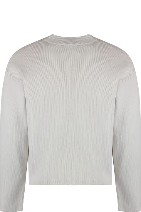 Sweaters for Men Ami Alexandre Mattiussi Cotton Blend Crew-neck Sweater