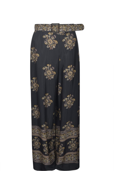 Zimmermann Pants & Shorts for Women Zimmermann Belted Printed Trousers