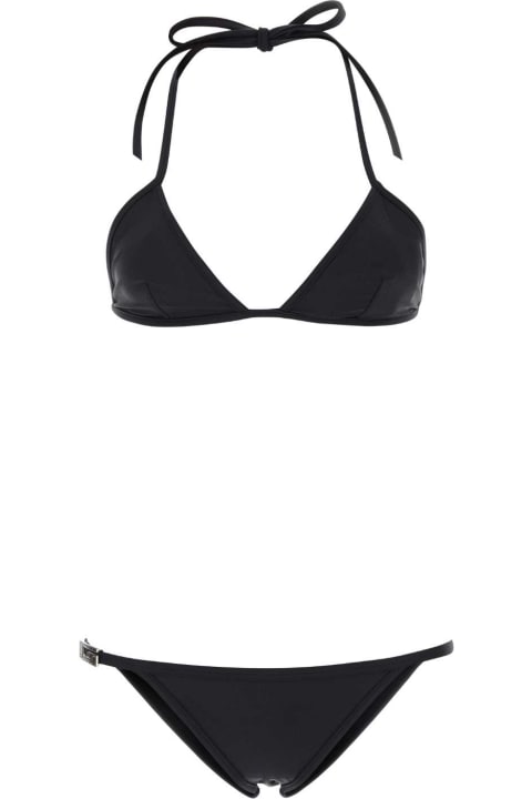 Summer Dress Code for Women Gucci Black Stretch Nylon Bikini