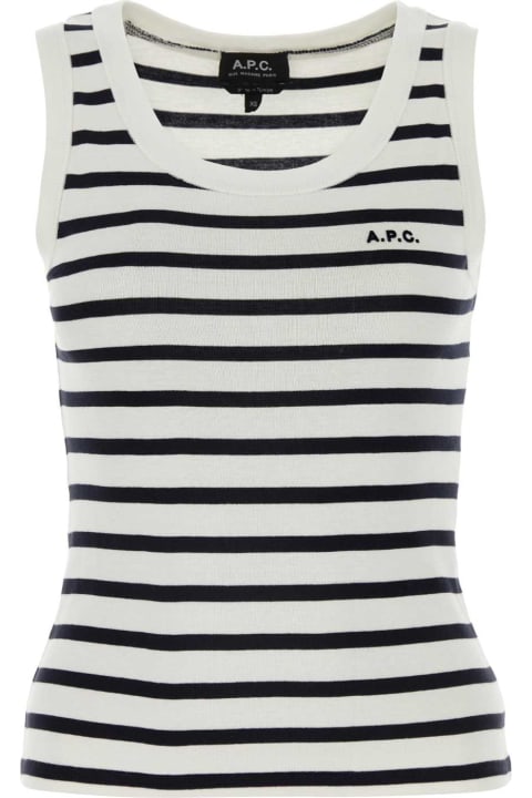 A.P.C. Topwear for Women A.P.C. Printed Cotton Tank Top