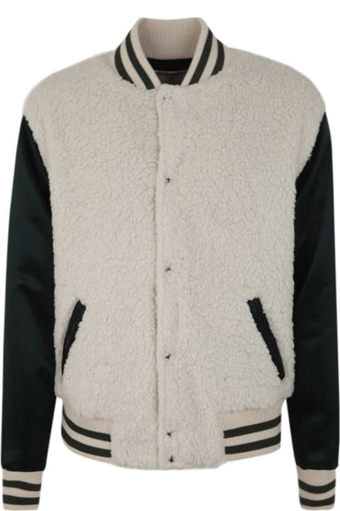 Greg Lauren Coats & Jackets for Men Greg Lauren Sherpa Varsity