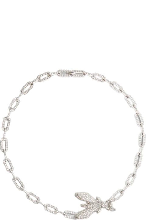 Patrizia Pepe Necklaces for Women Patrizia Pepe Rolo Choker Necklace With Rhinestones