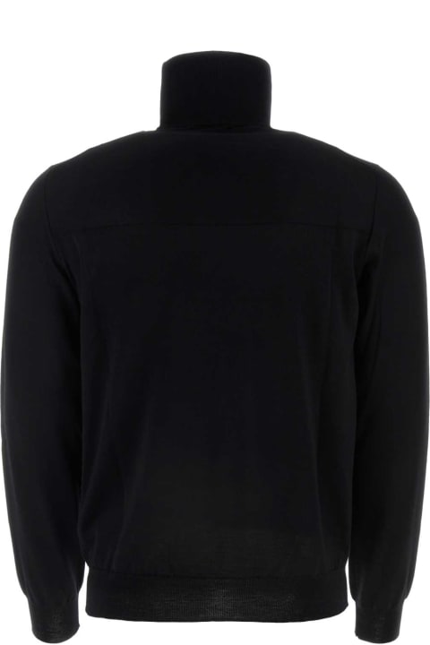 Sweaters for Men Jil Sander Black Wool Sweater