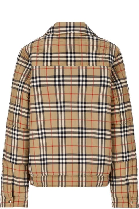 Burberry for Boys Burberry Vintage Check-pattern Long-sleeved Jacket