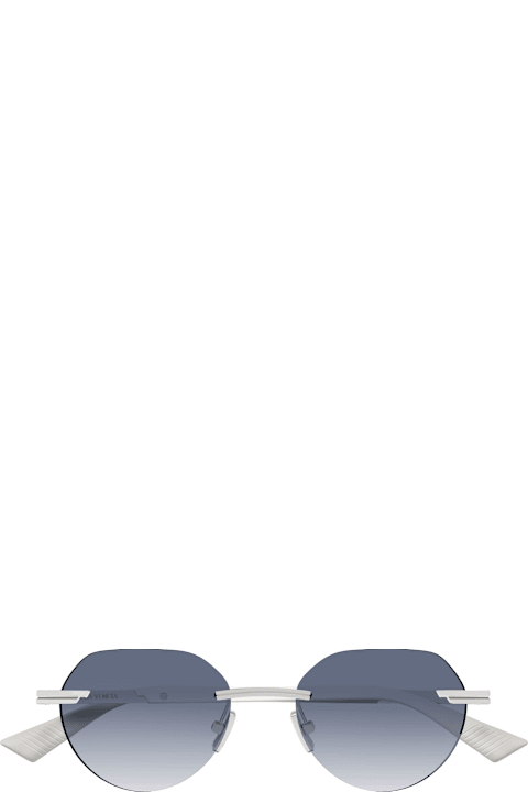 Bottega Veneta Eyewear for Kids Bottega Veneta Eyewear Bv1379s-004 - Silver / White Sunglasses