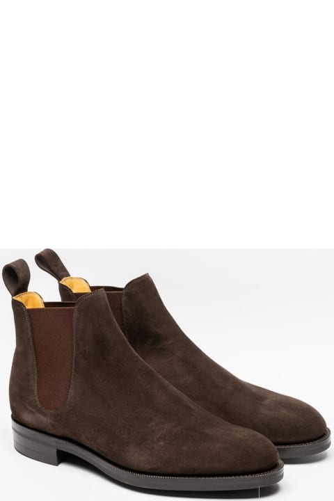 Edward Green Boots for Men Edward Green Espresso Suede Boot