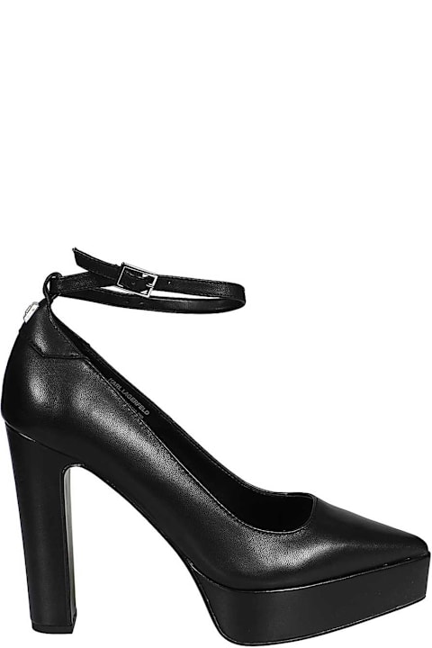 Karl Lagerfeld Leather Pointy-toe Pumps