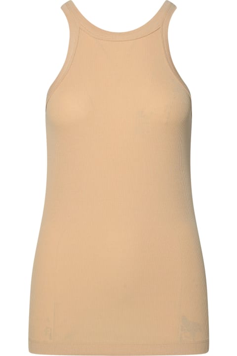 'nastie' Tank Top In Silk Blend Nude