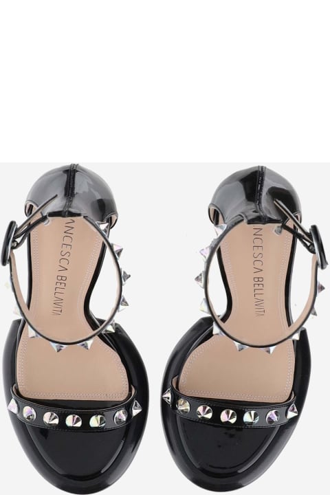 Francesca Bellavita Shoes for Women Francesca Bellavita Studded Leather Sandals
