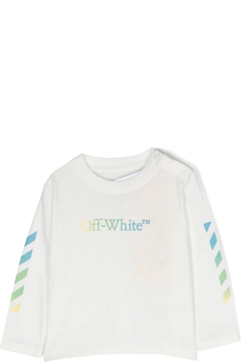 Topwear for Baby Boys Off-White Off White T-shirts And Polos White