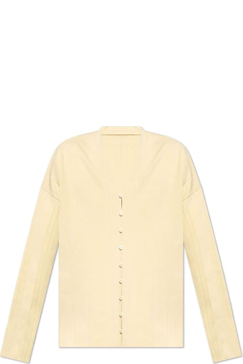 Sweaters for Men Jacquemus Pleated Cardigan