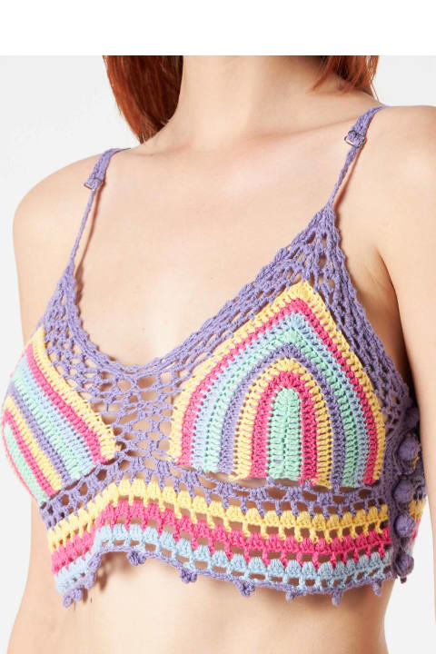 Fashion for Women MC2 Saint Barth Multicolor Crochet Top