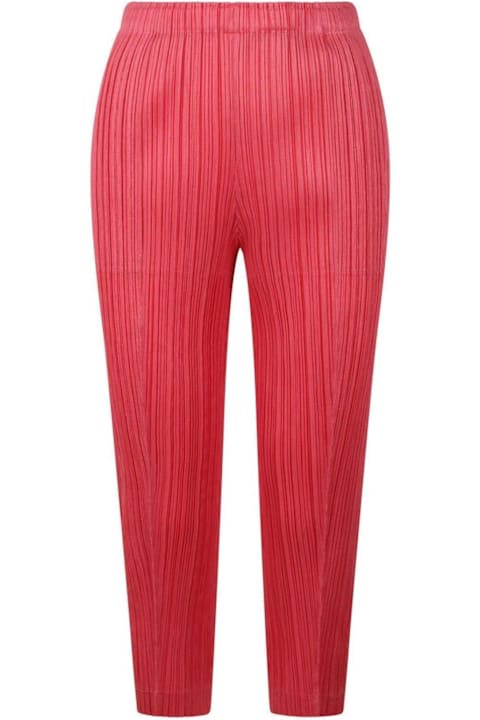 Pleats Please Issey Miyake for Kids Pleats Please Issey Miyake Thicker Bottoms 1 Tapered Pleated Trousers