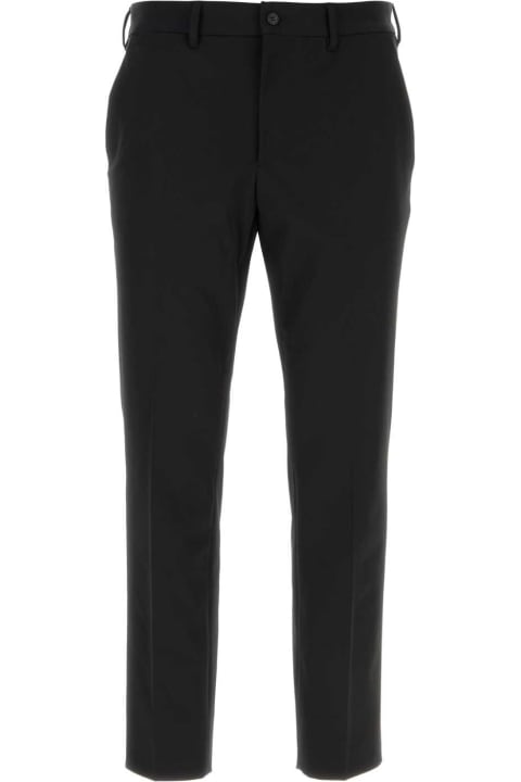 Prada for Men Prada Black Stretch Polyester Pant