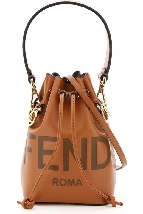 ウィメンズ バッグ Fendi Logo Small Mon Tresor Bucket Bag