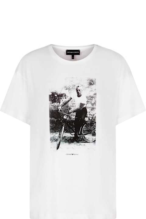أدوات منزلية Emporio Armani Printed Cotton T-shirt