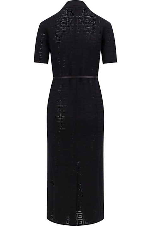 Givenchy فساتين لـ السيدات Givenchy Voyou 4g Jacquard Polo Dress