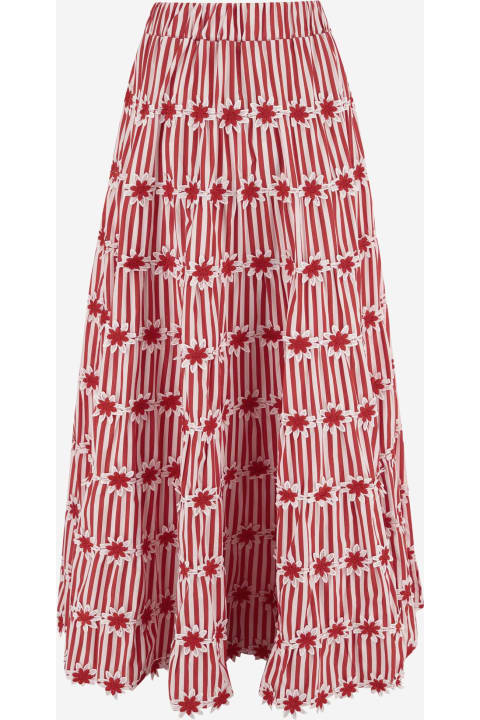 Flora Sardalos Skirts for Women Flora Sardalos Cotton Skirt With Striped Pattern