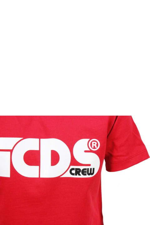 ボーイズ GCDSのTシャツ＆ポロシャツ GCDS Short Sleeve Crewneck T-shirt With Logo And Fluorescent Lettering