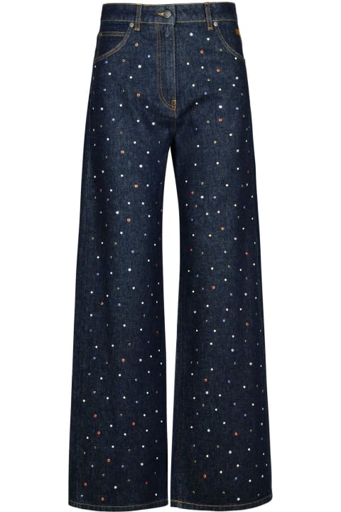 MSGM الجينز لـ السيدات MSGM Blue Cotton Jeans