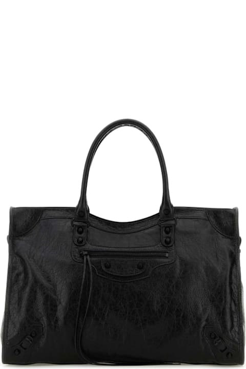 Homeware Balenciaga Black Leather Large Le City Shopping Bag