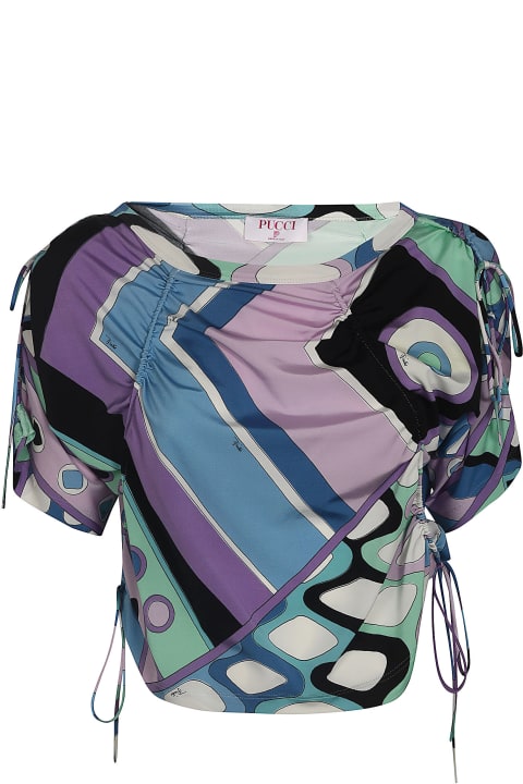 Pucci Topwear for Women Pucci Printed Crop Top