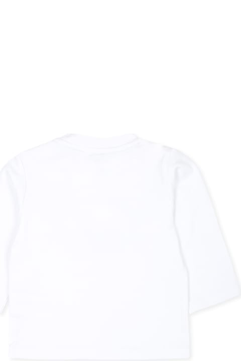 Homeware Timberland White T-shirt For Baby Boy With Logo