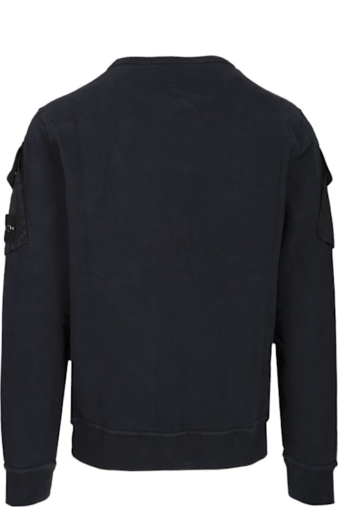 Stone Island Fleeces & Tracksuits for Men Stone Island Crewneck Sweatshirt In Brushed Organic Cotton