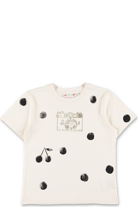 Homeware Bonpoint Bonpoint White T-shirt With Retro Print