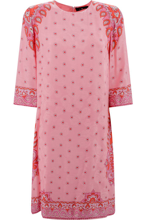 أدوات منزلية Etro Paisley Print Silk Blend Tunic Dress