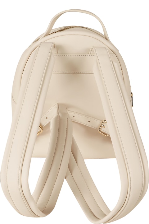 Backpacks for Women Love Moschino Logo Plaque Embossed Backpack