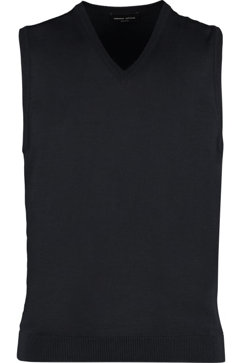 Roberto Collina for Men Roberto Collina Knitted Wool Vest