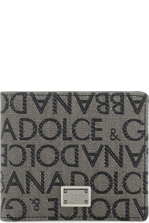 Accessories for Men Dolce & Gabbana Embroidered Fabric Wallet