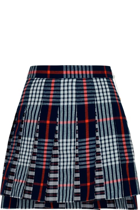 Thom Browne Clothing for Women Thom Browne Blue Cotton Skirt