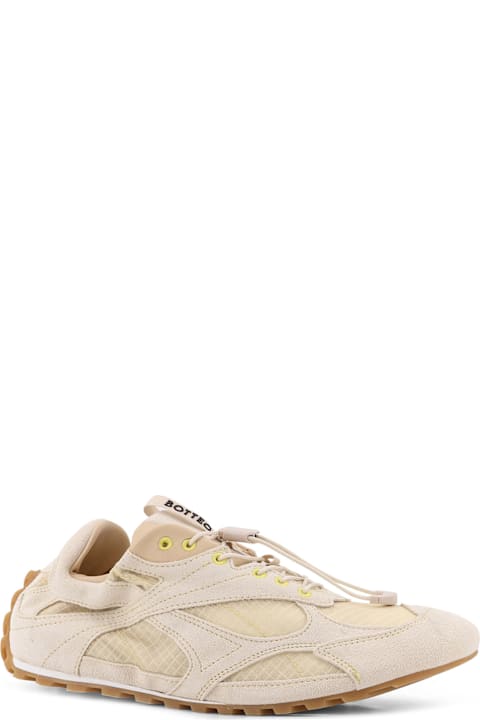 Bottega Veneta Orbit Flash Suede And Nylon Sneakers