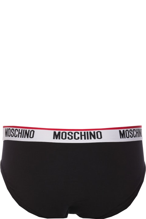 Underwear for Men Moschino Logo Band Bipack Slip