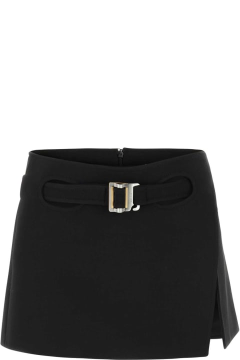 Dion Lee Skirts for Women Dion Lee Black Stretch Twill Mini Skirt