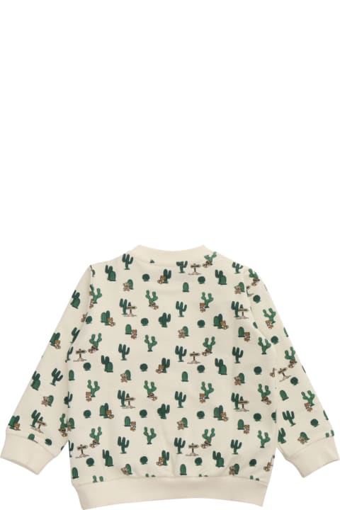 Topwear for Baby Girls Moschino Cream-colored Sweatshirt
