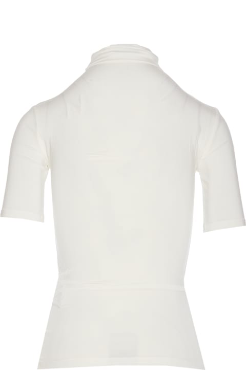 ウィメンズ トップス Off-White Off Stamp Logo Short Sleeves Sweater