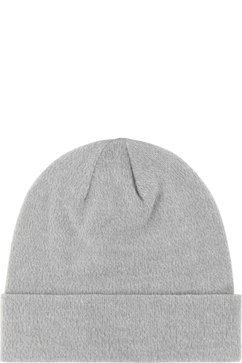 メンズ新着アイテム The North Face Melange Light Grey Stretch Polyester Blend Beanie Hat