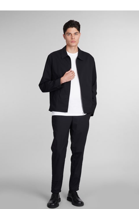 Theory Coats & Jackets for Men Theory Casual Jacket In Black Nylon