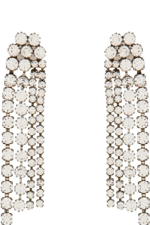 Isabel Marant Earrings for Women Isabel Marant Crystal-embellished Straps Dropped Earrings