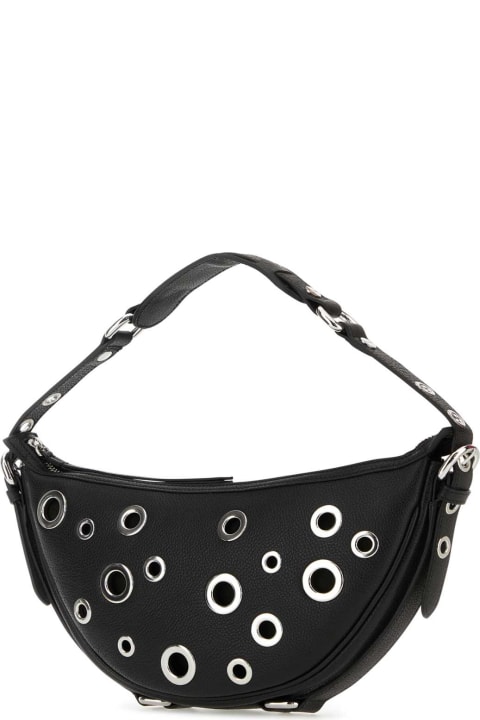 Fashion for Women BY FAR Black Leather Small Gib Shoulder Bag