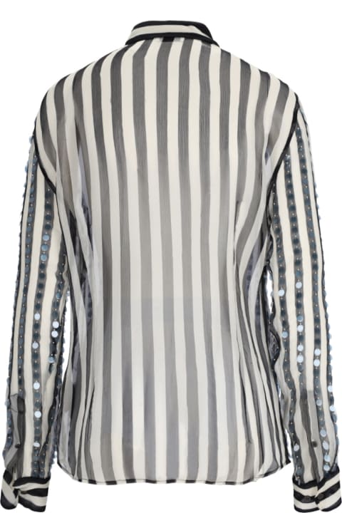 Fashion for Women Dries Van Noten Semi-sheer Silk Shirt