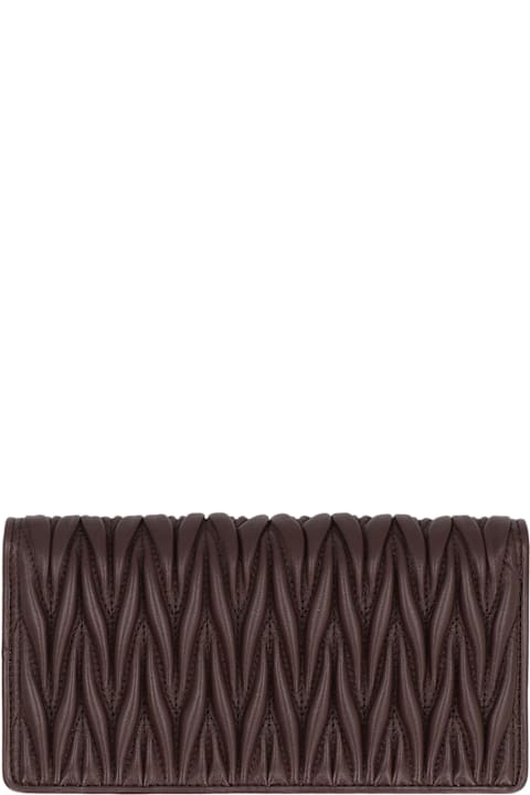 Miu Miu Accessories for Women Miu Miu Quilted Flap Wallet