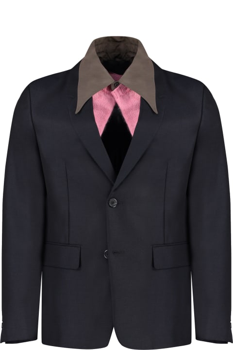 Prada Sale for Men Prada Wool Single-breasted Jacket