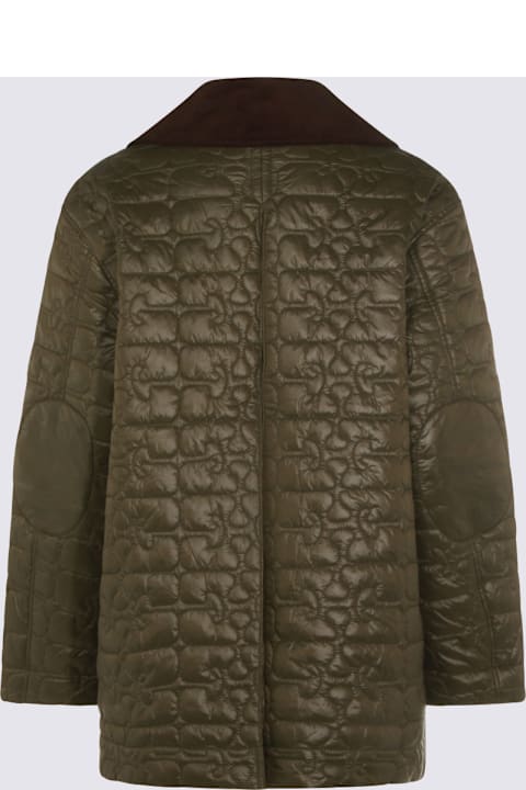 Ganni for Men Ganni Olive Green Down Jacket